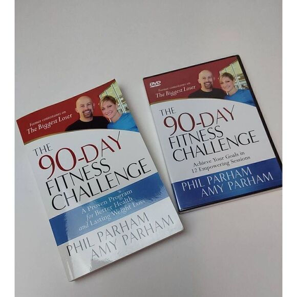 90 Day Fitness Challenge Biggest Loser Book and DVD - Picture 1 of 5